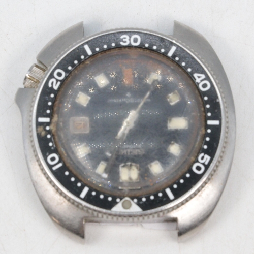 258 - Seiko original 6105-8110 Japanese wristwatch not in working order bezel rotates, no strap