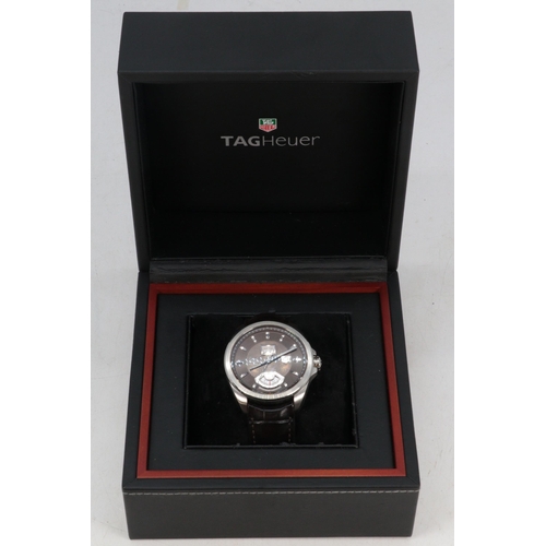 266 - Tag Heuer Grand Carrera calibre 8 GMT automatic chronometer WAV5113 boxed with papers, purchased fro... 