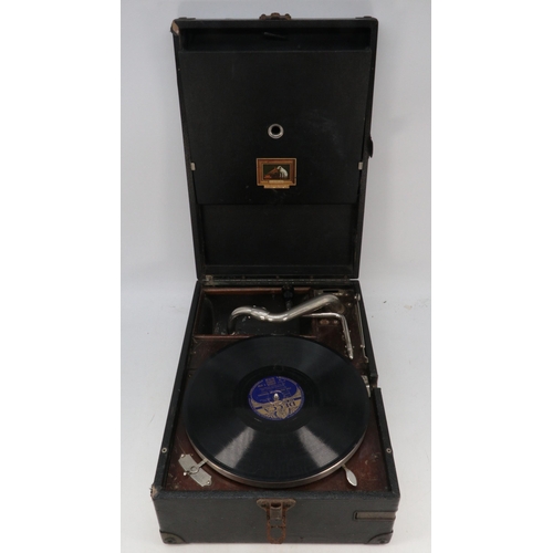 479 - A vintage HMV gramophone (needing attention)