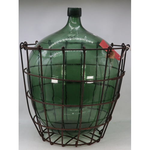 485 - Large bouy green glass lamp