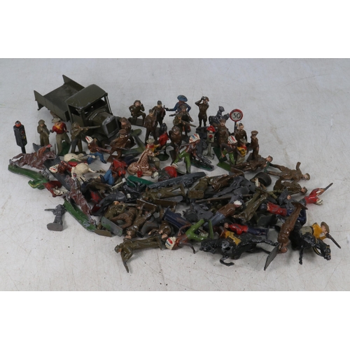 31 - Quantity of lead soldiers and toys etc