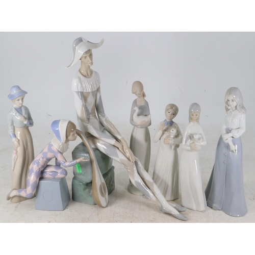 43 - Lladro/Nao and other Spanish figurines (examine)