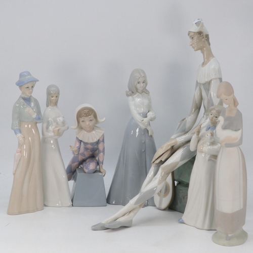 43 - Lladro/Nao and other Spanish figurines (examine)