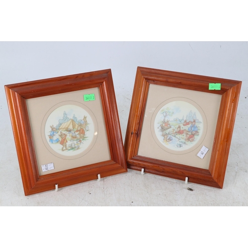 46 - Two Bunnykins Royal Doulton series 717 plaques