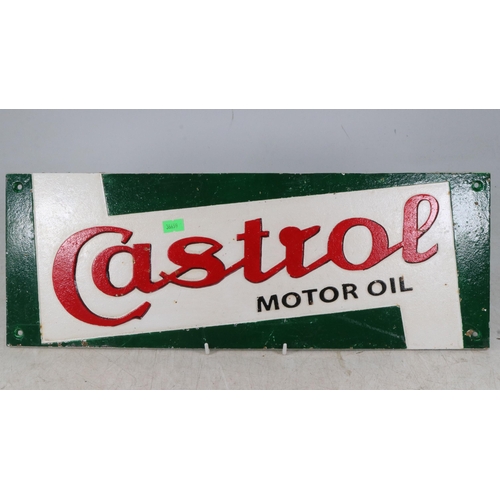 70 - Cast Castrol motor oil sign