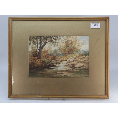 83 - Framed and glazed watercolour? of a river scene signed to bottom right J.C.Solman? picture measures ... 
