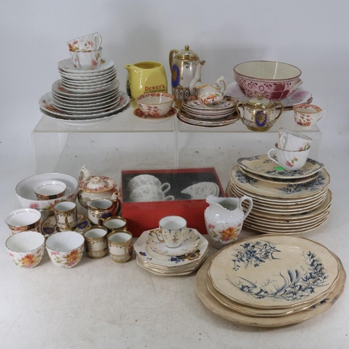 165 - Various ceramics to include late 19c tea ware, Noritake coffee set (spout broken) etc