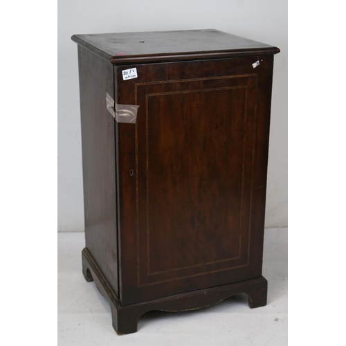 170 - Sheet music style cabinet together with a reproduction coffee table with lyre ends