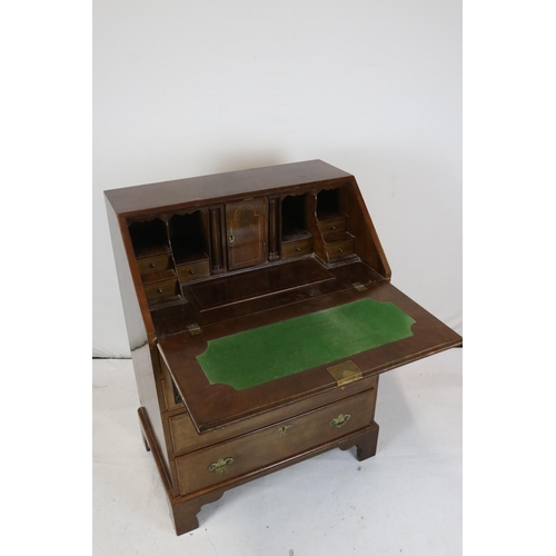 223 - Traditional bureau with hidden drawers and compartments to interior measures approx. 70cmW x 44cmD x... 