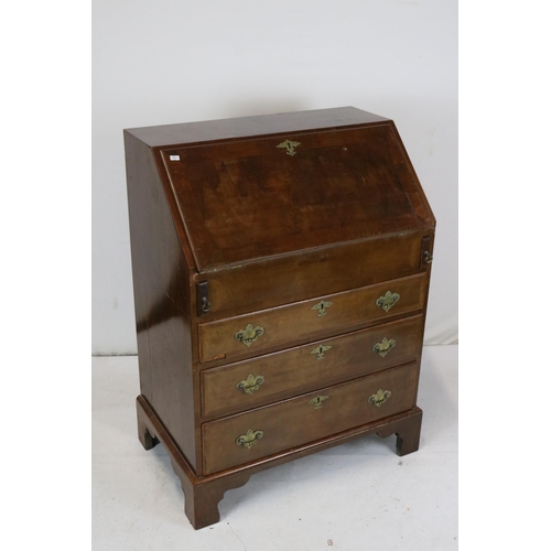 223 - Traditional bureau with hidden drawers and compartments to interior measures approx. 70cmW x 44cmD x... 