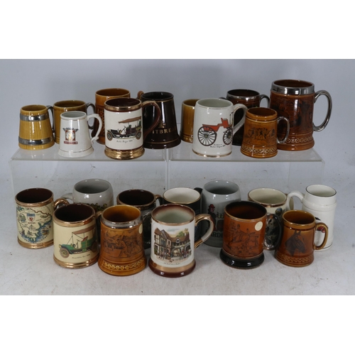 244 - Carton of assorted tankards by Arther Wood, T G Green etc