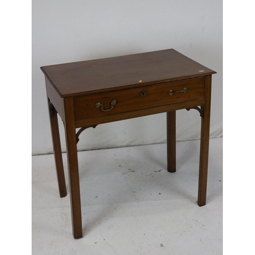 269 - Console table with single drawer measures approx. 72cmW x 45cmD x 74cmH