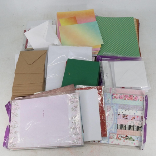 329 - Large quantity of crafting supplies to include crafting pattern, assorted craft dies etc paper