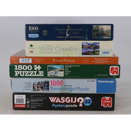 356 - Quantity of boxed puzzles to include Wasgij, Falcon,  Waddingtons etc (15)