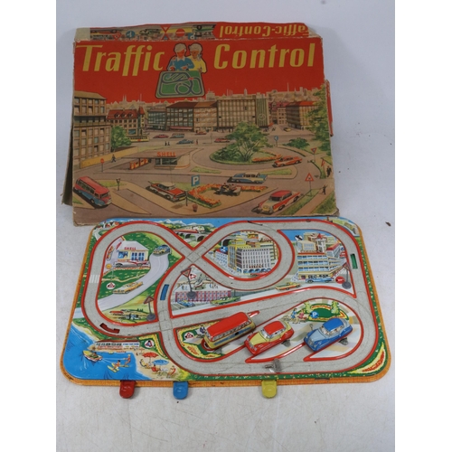 383 - Marke Technofix set 295 Traffic Control game tin plate set a/f