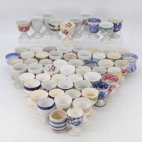 331 - Collection of assorted Antique and later ceramic, porcelain egg cups.