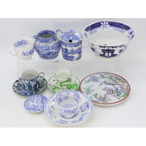 395 - Selection of Date lined ceramics, jugs, plates assorted