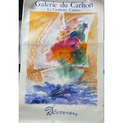 409 - Three French gallery posters to include, Rousell, Geneau and Dennam Du Carlton 1981