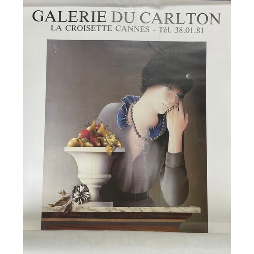 409 - Three French gallery posters to include, Rousell, Geneau and Dennam Du Carlton 1981