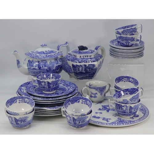 498 - Good quantity of Spode Italian tea and dinner ware.