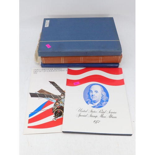 255 - United States stock book, assorted stamps together with 1972/74 mini special album pages, Alderney a... 