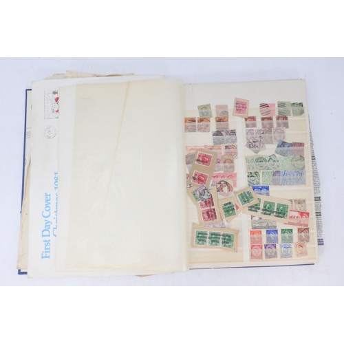 United States stock book assorted stamps together with 1972 74