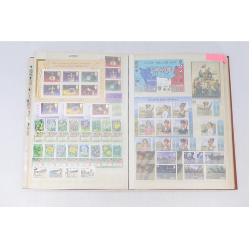 United States stock book assorted stamps together with 1972 74