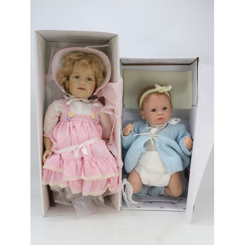 430 - Gotz and an Ashton Drake dolls boxed