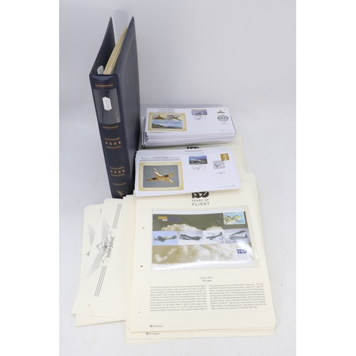 516 - Large quantity of aviation and concorde interest first day covers together with a small number of co... 