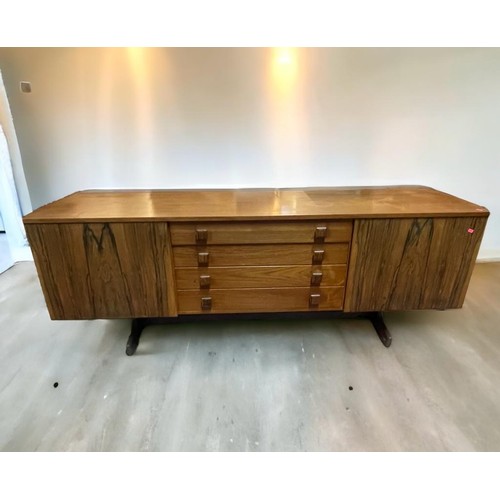 261 - Vanson English Rosewood Sideboard, fitted 4 drawers flanked with 2 cupboards either side. approx. 19... 