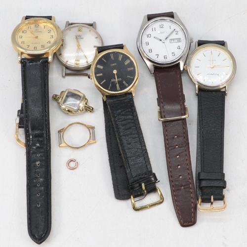 5 - A selection of quartz watches, Sekonda, Seiko etc together with a 17 jewel wind up watch