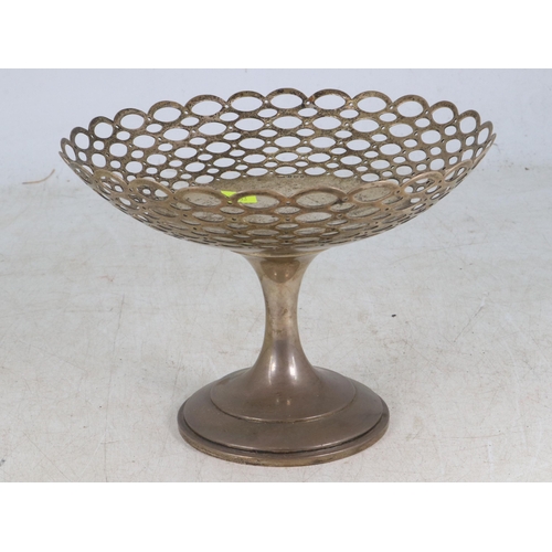 14 - A Birmingham hallmarked silver Tazza. Measures approx. 25cm dia' x 19cm h