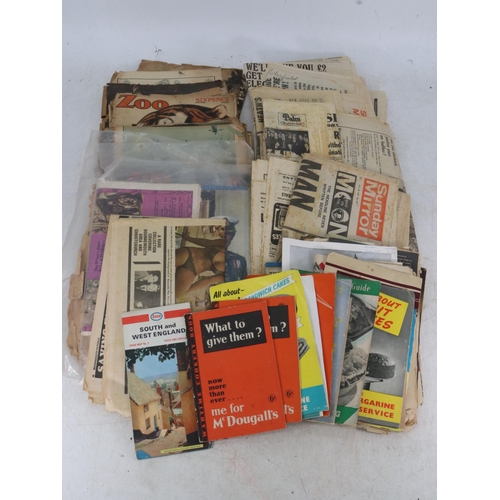 43 - A carton of vintage newspapers celebrating the 