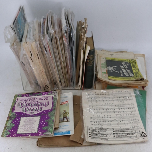 82 - A collection of assorted sheet music, hymnals, novellos etc..