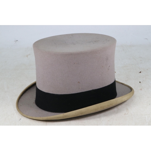 88 - A boxed top hat by Lincoln Bennett & Co, Burlington Gdns. Size 7?