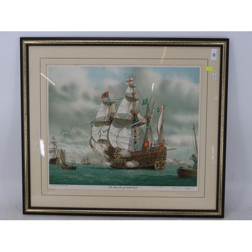 69 - Framed picture of The Mary Rose