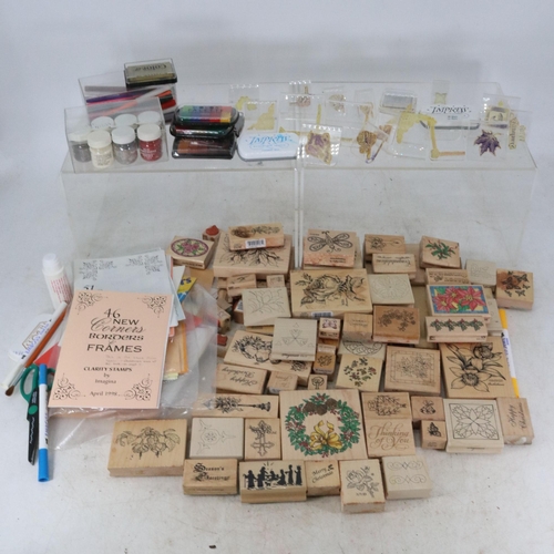 148B - A carton of stamps and inks and other related crafting items.