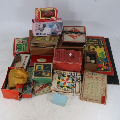 250 - A collection of vintage toys and games.