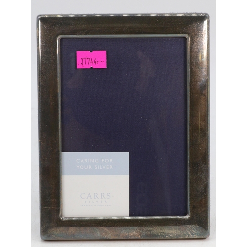 15 - Carrs modern Silver hallmarked photo frame, measures approx. 12.5cm x 16cm