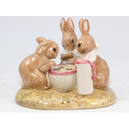 87 - Beatrix Potter Flopsy Mopsy and Cottontail tableau, limited, full marked