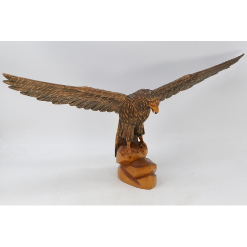 308 - Bavarian carved eagle with detachable wings