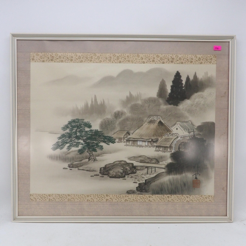 403 - Pair of framed Oriental watercolours