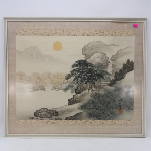 403 - Pair of framed Oriental watercolours