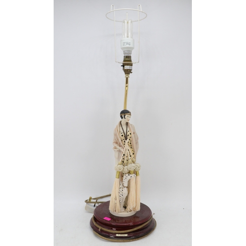 450 - Giuseppe Armani dalmatian figural table lamp. (trade spares repairs)