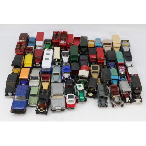 132C - Two crates of assorted Diecast vehicles including Lledo