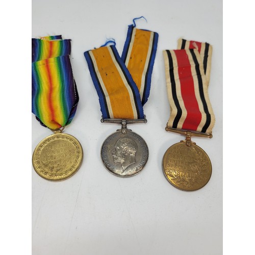 33 - WWI medal pair awarded to 806848 DVR H.J Stanbury RA and constabulary medal together with a small am... 