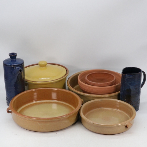 59 - Quantity of terracotta kitchen items, dishes, Tagine assorted