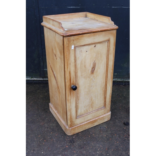 65 - Stripped pine pot cupboard measuring approx. 39w x 39d x 79cmh