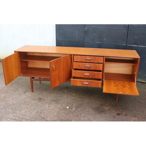 92 - A G-Plan gold label E. Gomme sideboard, measuring approx. 206w x 46d x 78cmh