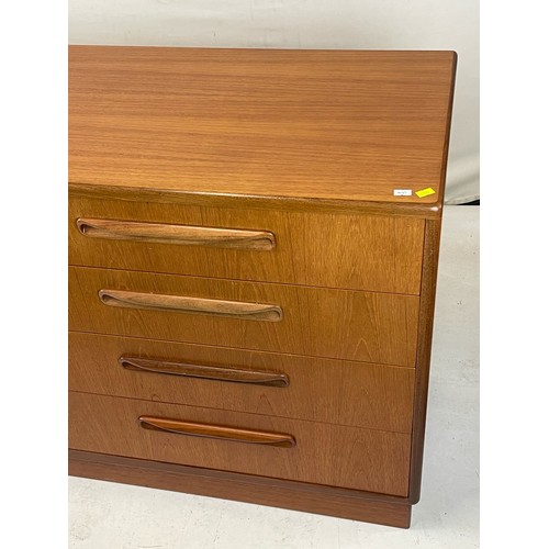 164 - G-Plan Fresco dual chest of drawers. 142w x 45d x 76cmh